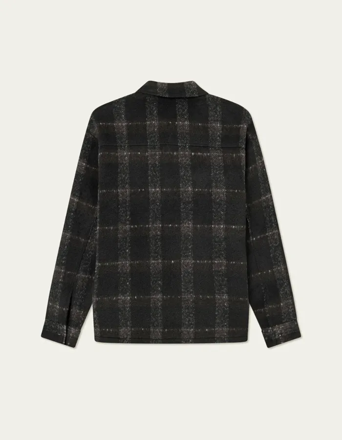 ShirtsOvershirts Men Les Deux Jayce Overshirt 20 8211 BlackCharcoal