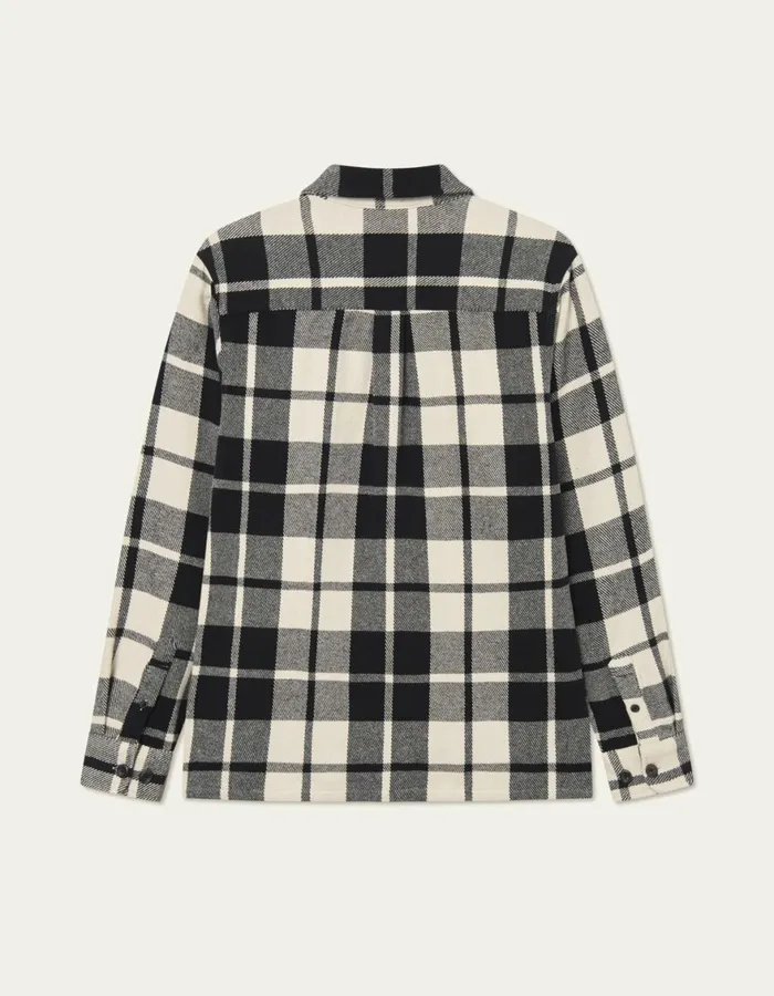 ShirtsOvershirts Men Les Deux Joseph Check Overshirt 8211 BlackIvory