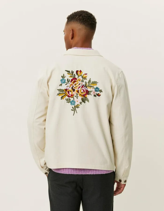 ShirtsOvershirts Men Les Deux Journey Embroidery Overshirt 8211 Ivory
