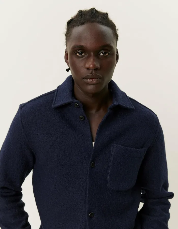 ShirtsOvershirts Men Les Deux Kaleb Overshirt 8211 Dark Navy