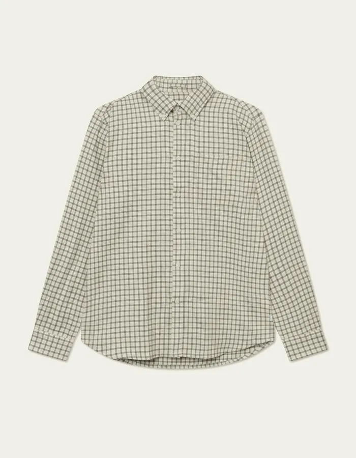 ShirtsOvershirts Men Les Deux Kent Check Shirt 20 8211 IvoryLight Grey Melange ShirtsOvershirts Men Les Deux Kent Check Shirt 20 8211 IvoryLight Grey Melange