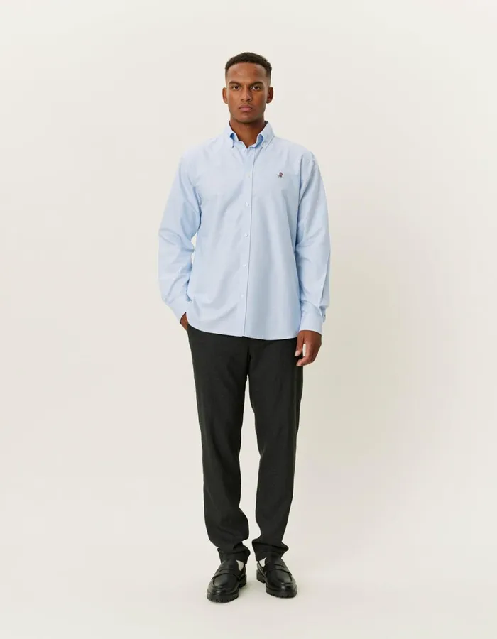 ShirtsOvershirts Men Les Deux Kent Oxford Shirt 20 8211 Light Blue