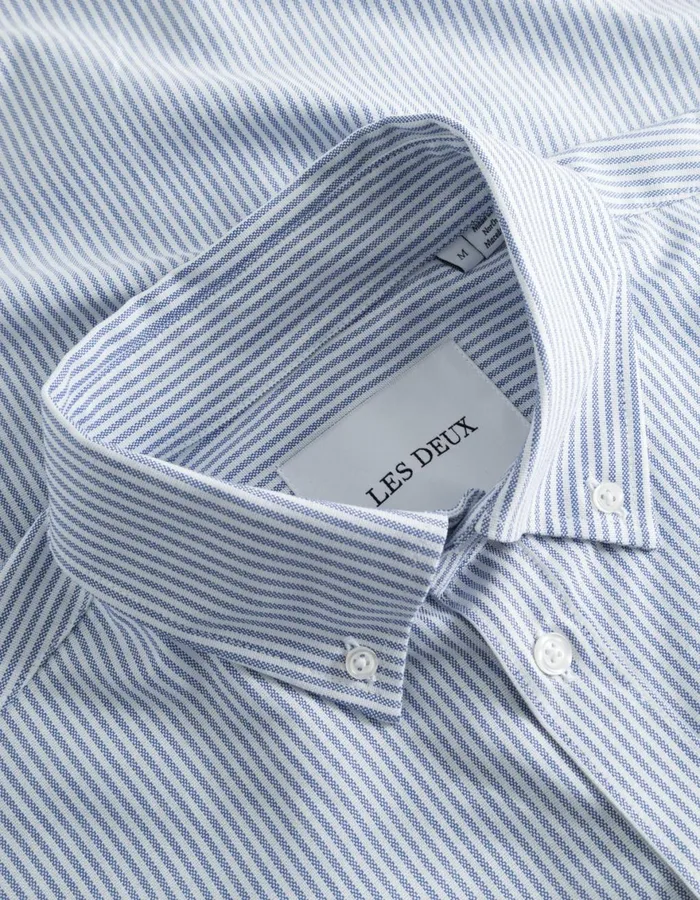 ShirtsOvershirts Men Les Deux Kent Oxford Shirt 20 8211 Light BlueWhite