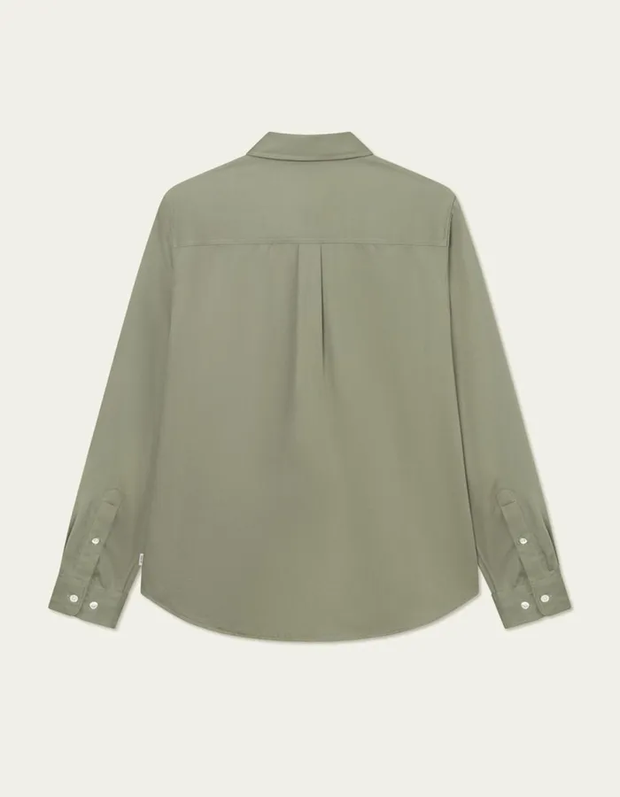 ShirtsOvershirts Men Les Deux Kent Tencel Shirt 8211 Lichen Green