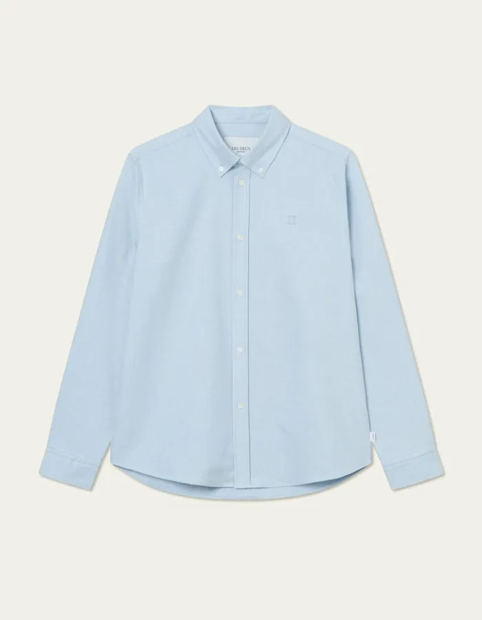 ShirtsOvershirts Men Les Deux Konrad Oxford Shirt 8211 Light Blue