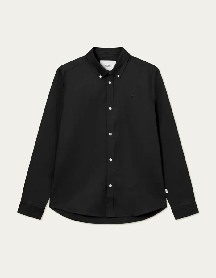 ShirtsOvershirts Men Les Deux Konrad Oxford Shirt 8211 Seasonal 8211 BlackBlack ShirtsOvershirts Men Les Deux Konrad Oxford Shirt 8211 Seasonal 8211 BlackBlack