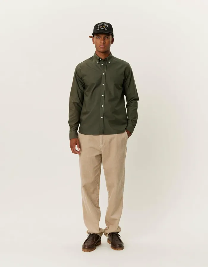 ShirtsOvershirts Men Les Deux Konrad Oxford Shirt 8211 Seasonal 8211 Rosin
