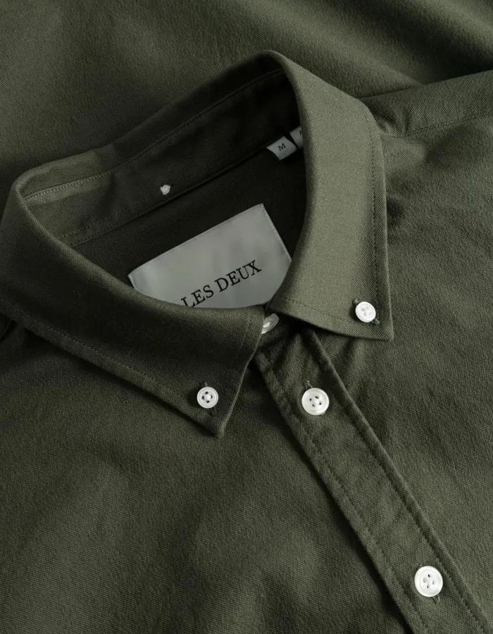 ShirtsOvershirts Men Les Deux Konrad Oxford Shirt 8211 Seasonal 8211 Rosin