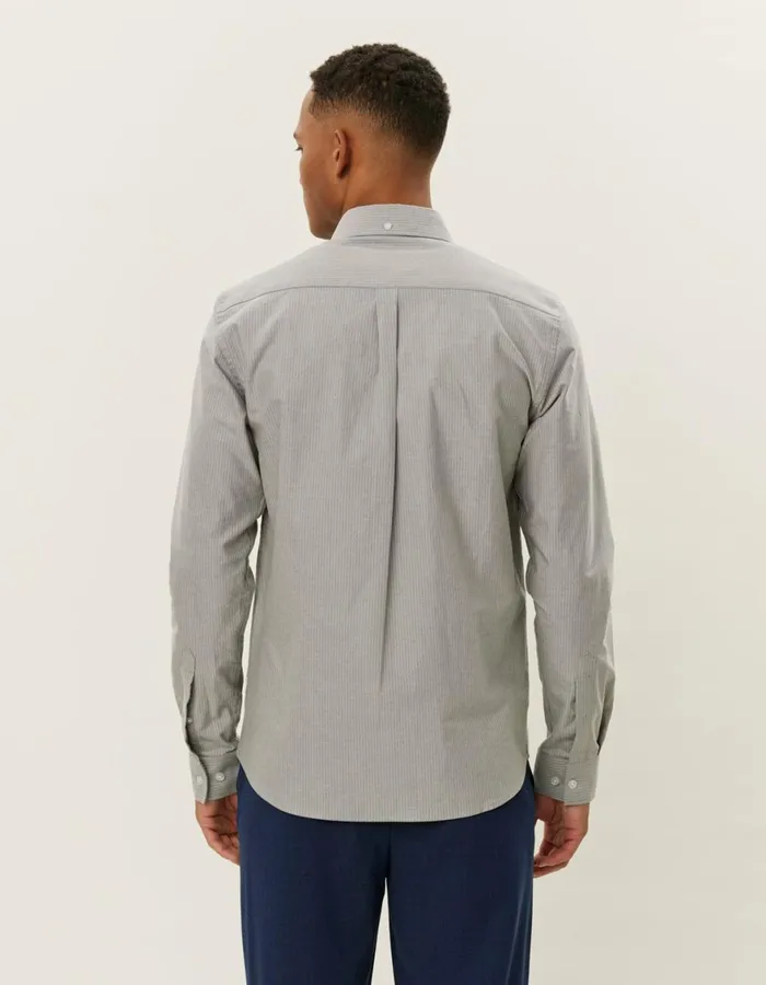 ShirtsOvershirts Men Les Deux Konrad Stripe Oxford Shirt 8211 Light SandBlueprint