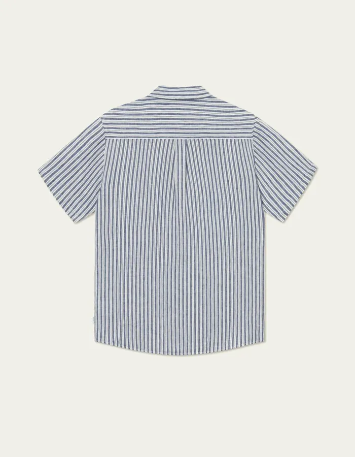 ShirtsOvershirts Men Les Deux Kris Linen SS Shirt 8211 Light IvoryBlueprint