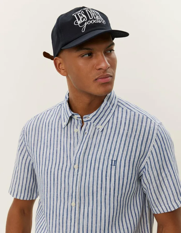 ShirtsOvershirts Men Les Deux Kris Linen SS Shirt 8211 Light IvoryBlueprint