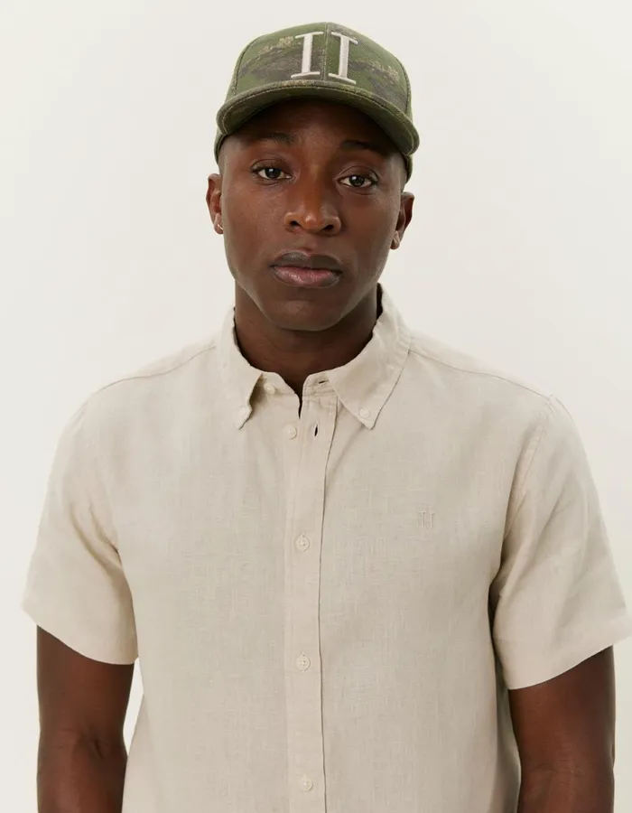 ShirtsOvershirts Men Les Deux Kris Linen SS Shirt 8211 Light Sand