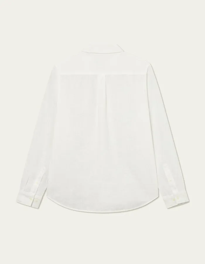 ShirtsOvershirts Men Les Deux Kristian Linen BD Shirt 8211 WhiteWhite