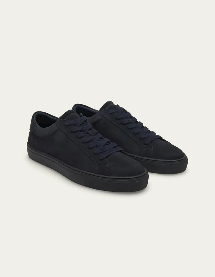 Shoes Men Les Deux Teddy Suede Sneaker 8211 Dark Navy