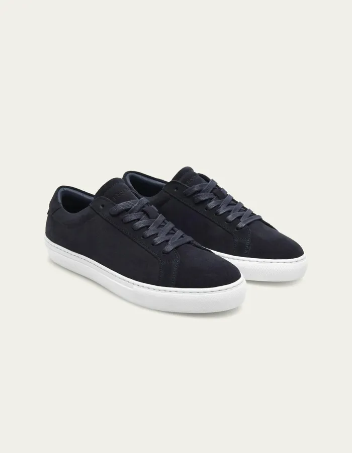 Shoes Men Les Deux Theodor Suede Sneaker 8211 Dark Navy