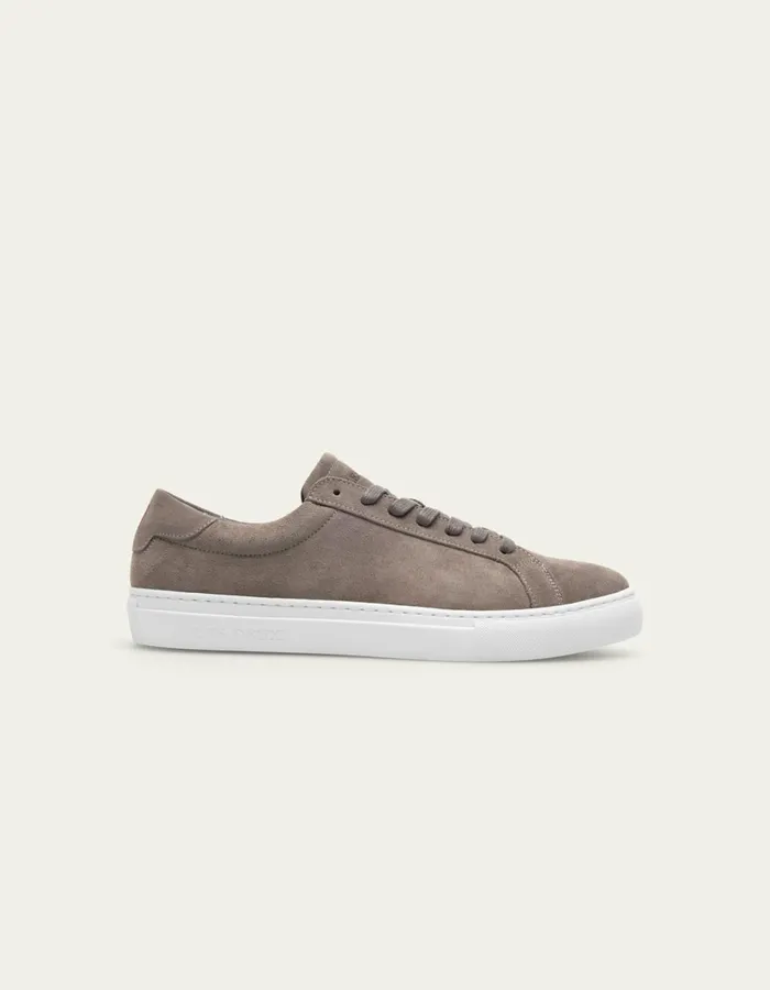 Shoes Men Les Deux Theodor Suede Sneaker 8211 Dove Grey