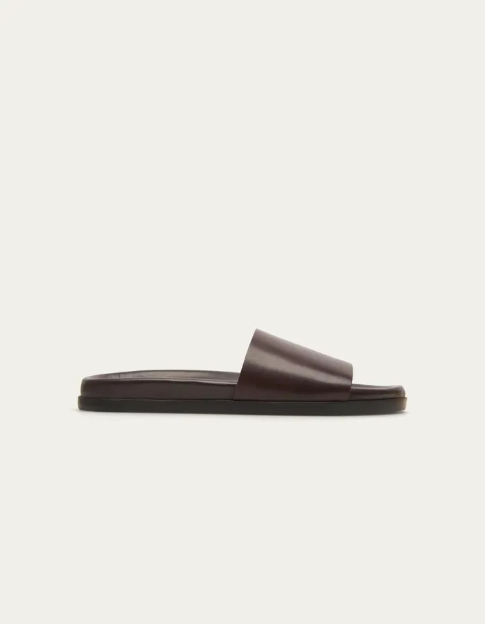 Shoes Men Les Deux Wilbur Leather Sandal 8211 Brown