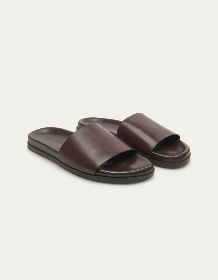 Shoes Men Les Deux Wilbur Leather Sandal 8211 Brown