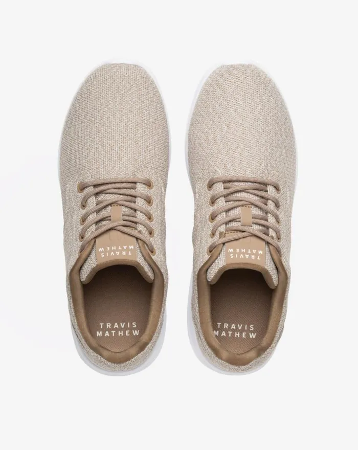 Shoes THE DAILY 2 KNIT SHOE Heather Natural TravisMathew Casual Shoes