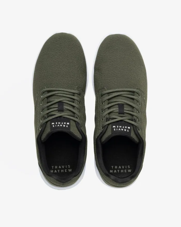 Shoes THE DAILY 2 WOVEN SHOE Olive Green TravisMathew Casual Shoes