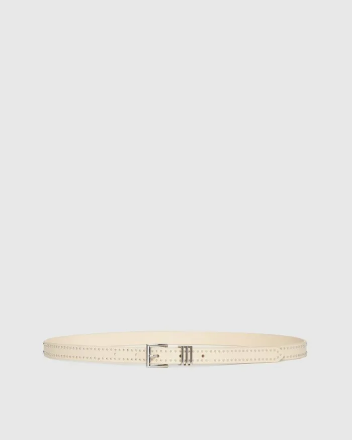 Shop Belts Women PAIGE Exclusive Aniya Belt 8211 Bone Leather