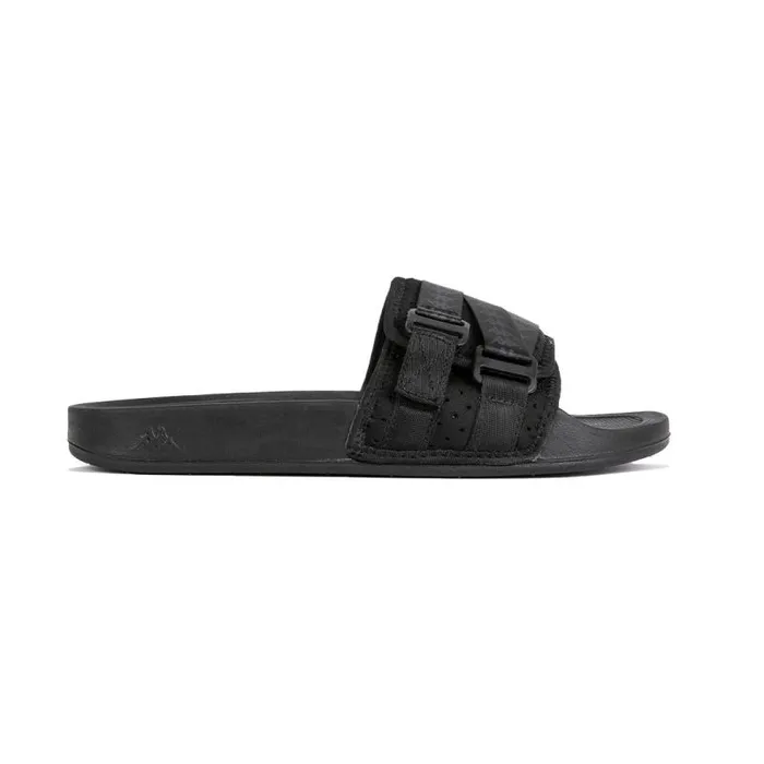 Shop Kappa Footwear Authentic Luria 1 Slides Black