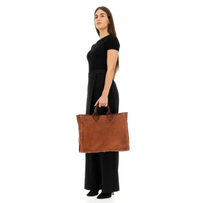 ShoppersTote Bags Women Campomaggi Agata Cognac ShoppersTote Bags Women Campomaggi Agata Cognac