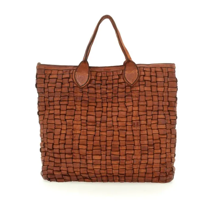 ShoppersTote Bags WomenMen Campomaggi Edera Cognac
