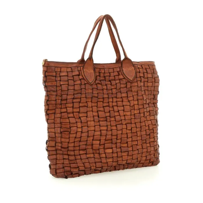ShoppersTote Bags WomenMen Campomaggi Edera Cognac ShoppersTote Bags WomenMen Campomaggi Edera Cognac