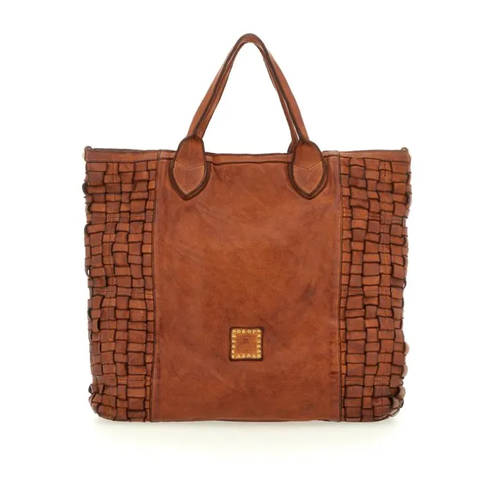 ShoppersTote Bags WomenMen Campomaggi Edera Cognac ShoppersTote Bags WomenMen Campomaggi Edera Cognac