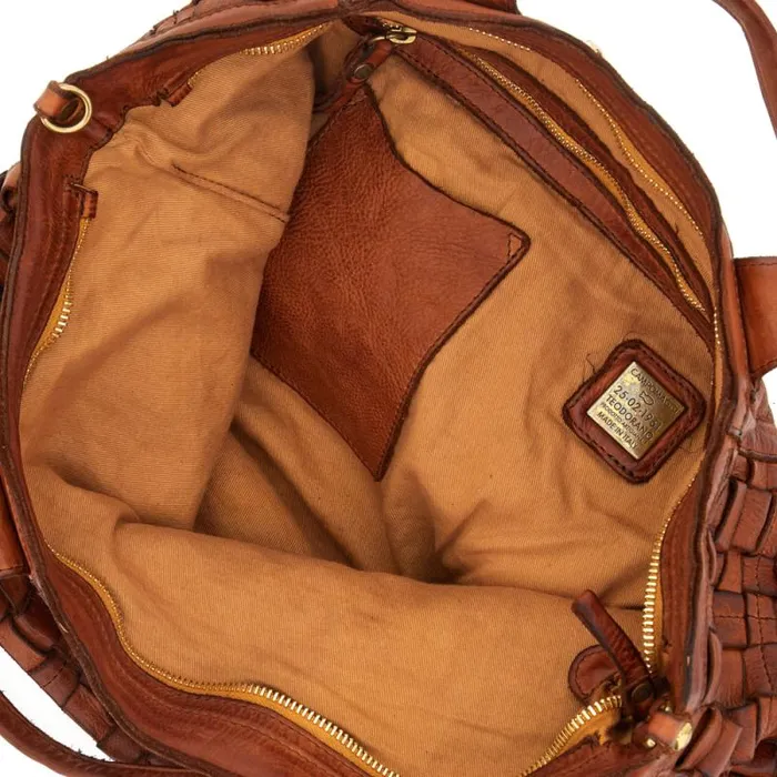 ShoppersTote Bags WomenMen Campomaggi Edera Cognac ShoppersTote Bags WomenMen Campomaggi Edera Cognac