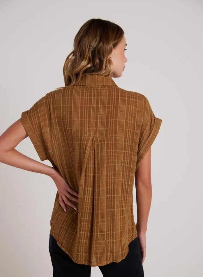 Short Sleeve Pocket Button Down 8211 Topaz Gold Women Bella Dahl Button Down