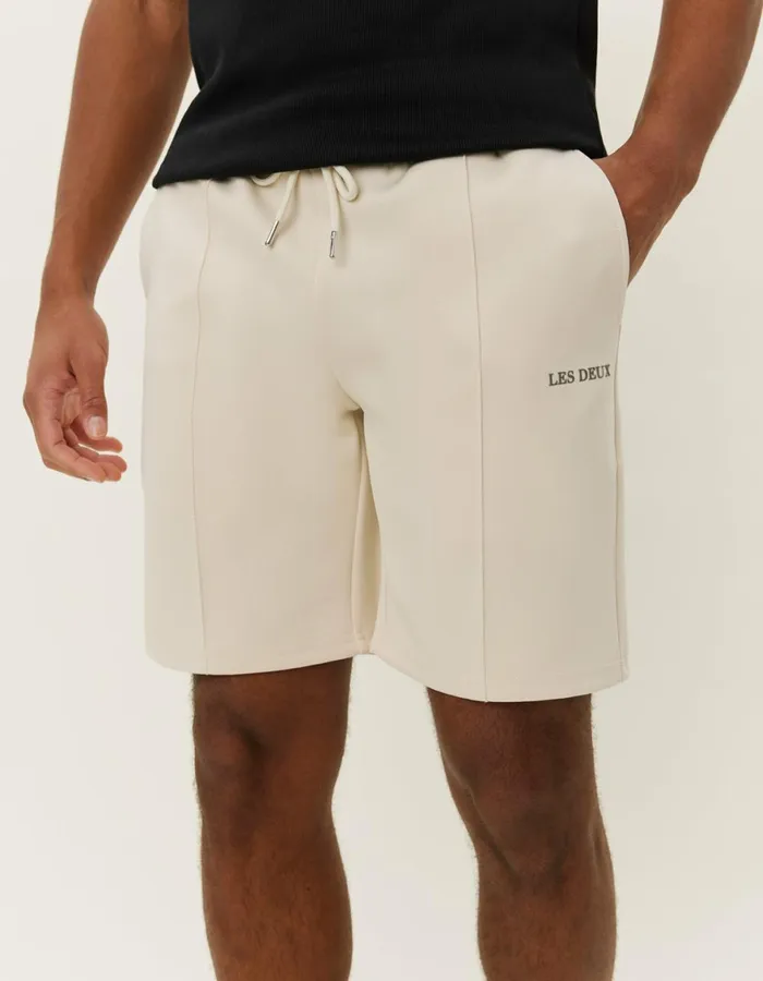Shorts Men Les Deux Ballier Track Shorts 8211 Ivory