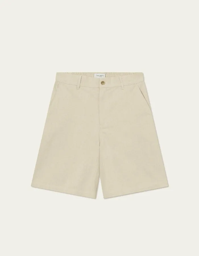 Shorts Men Les Deux Johnny Casual Slub Twill Shorts 8211 Ivory