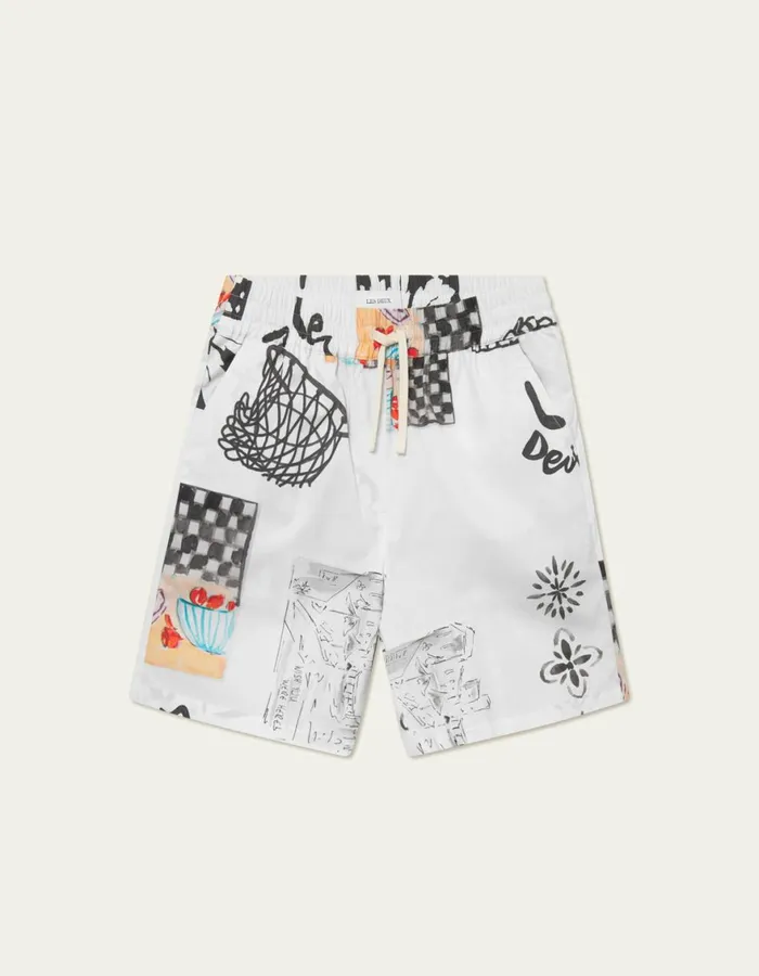 Shorts Men Les Deux Otto AOP Shorts 8211 Light Ivory