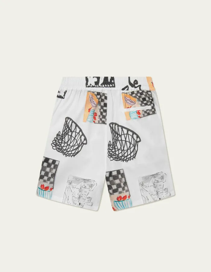Shorts Men Les Deux Otto AOP Shorts 8211 Light Ivory