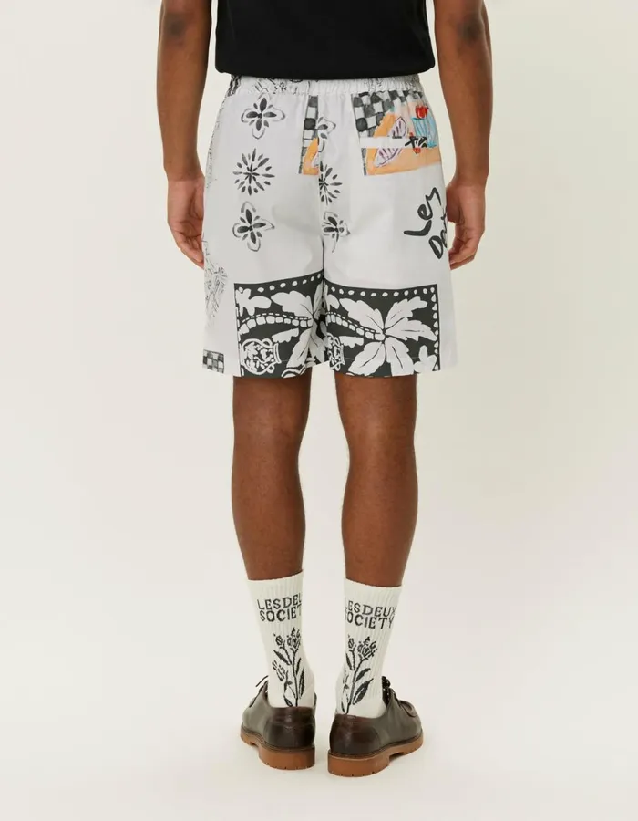 Shorts Men Les Deux Otto AOP Shorts 8211 Light Ivory