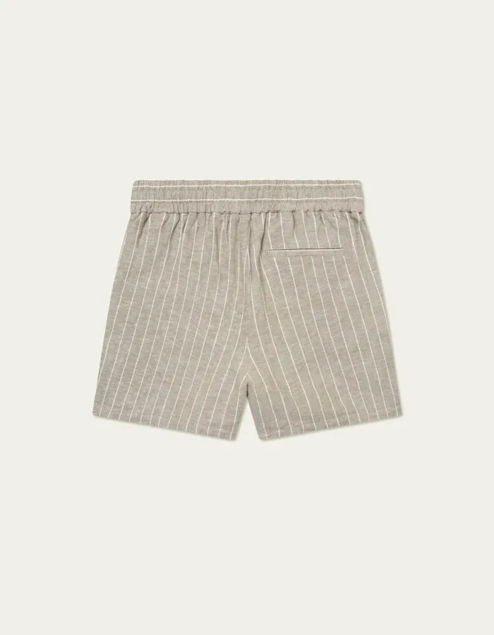 Shorts Men Les Deux Otto Linen Shorts 8211 WalnutLight Ivory