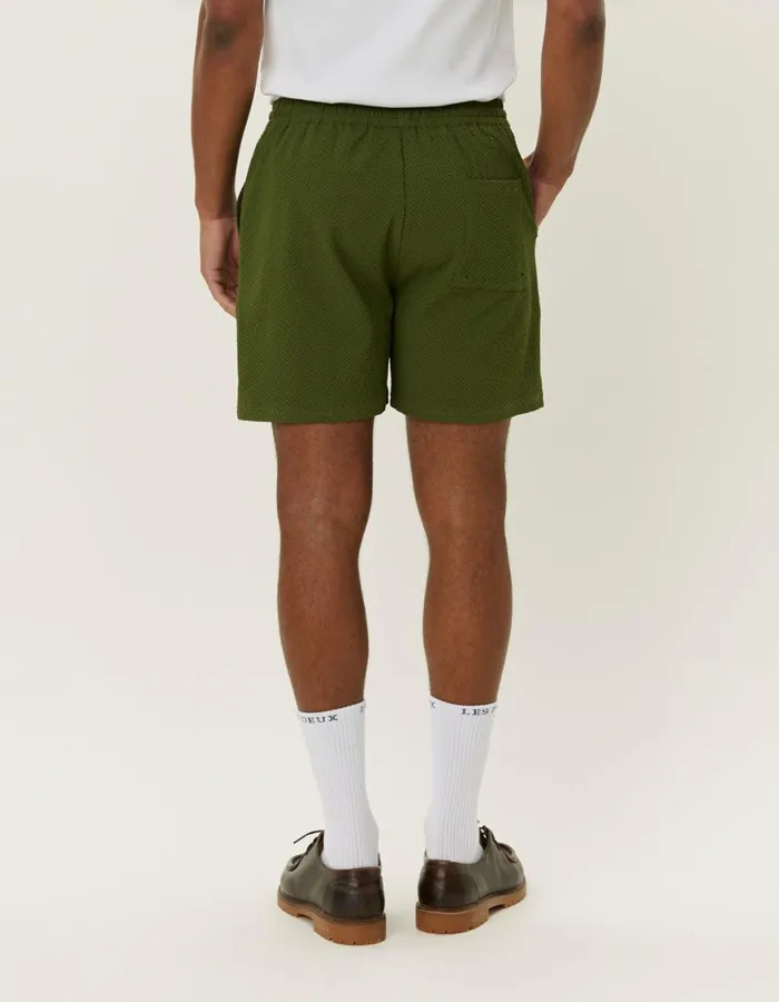 Shorts Men Les Deux Stan Seersucker Swim Shorts 20 8211 Chive Green
