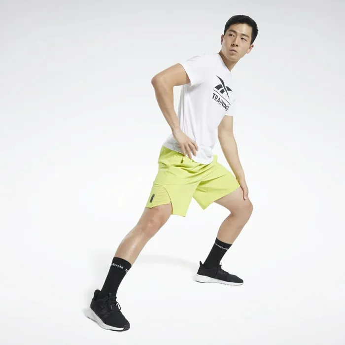 Shorts Mens Reebok United By Fitness Epic Shorts Chartreuse