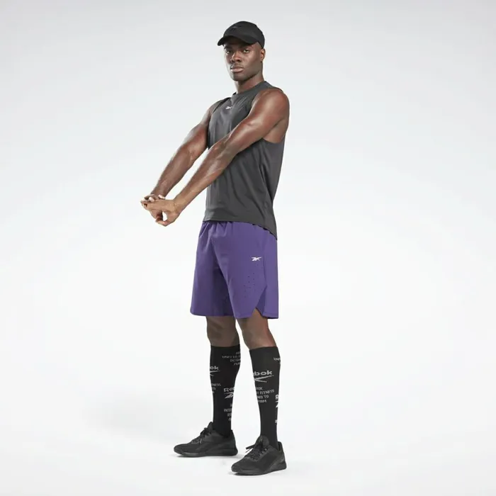 Shorts Mens Reebok United By Fitness Epic Shorts Dark Orchid