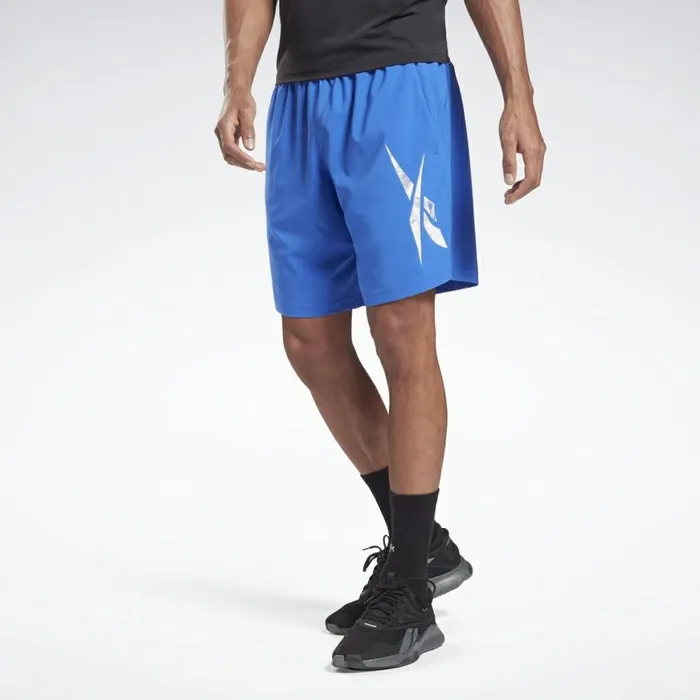 Shorts Mens Reebok Workout Ready Graphic Shorts Court Blue