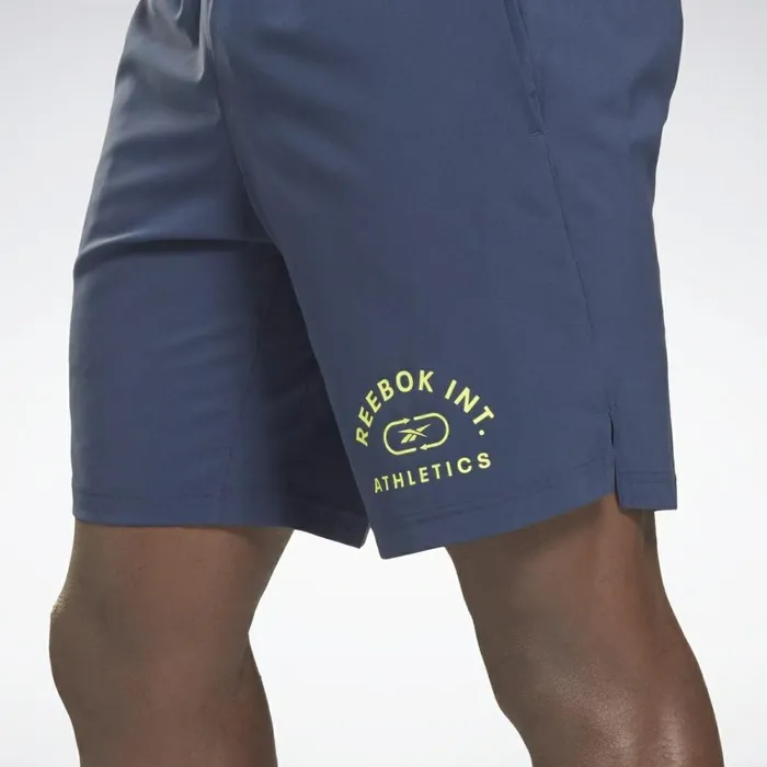 Shorts Mens Reebok Workout Ready Graphic Shorts Vector Navy