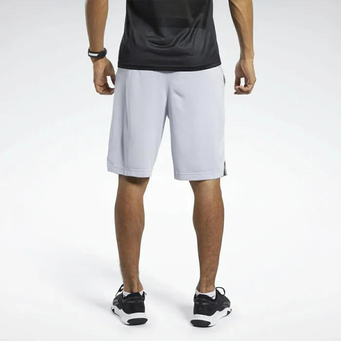 Shorts Mens Reebok Workout Ready Melange Shorts Sterling Grey