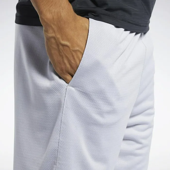 Shorts Mens Reebok Workout Ready Melange Shorts Sterling Grey