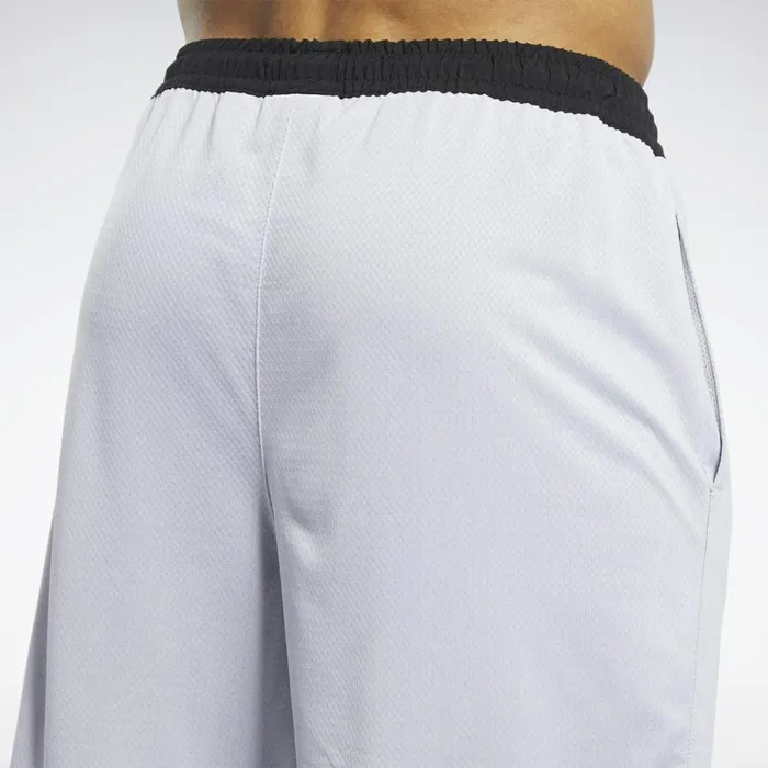 Shorts Mens Reebok Workout Ready Melange Shorts Sterling Grey