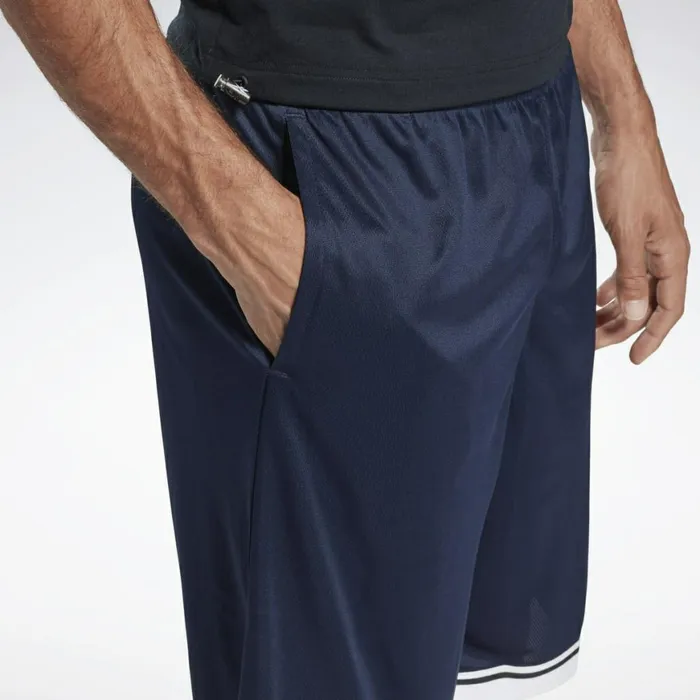 Shorts Mens Reebok Workout Ready Mesh Shorts Vector Navy