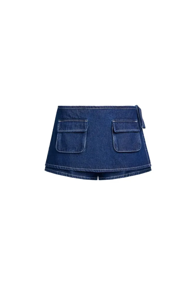 Shorts Women Lioness Fashion COUNTRYSIDE SKORT Blue Denim