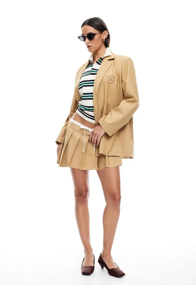 Shorts Women Lioness Fashion DYNASTY MINI SKORT Camel Shorts Women Lioness Fashion DYNASTY MINI SKORT Camel