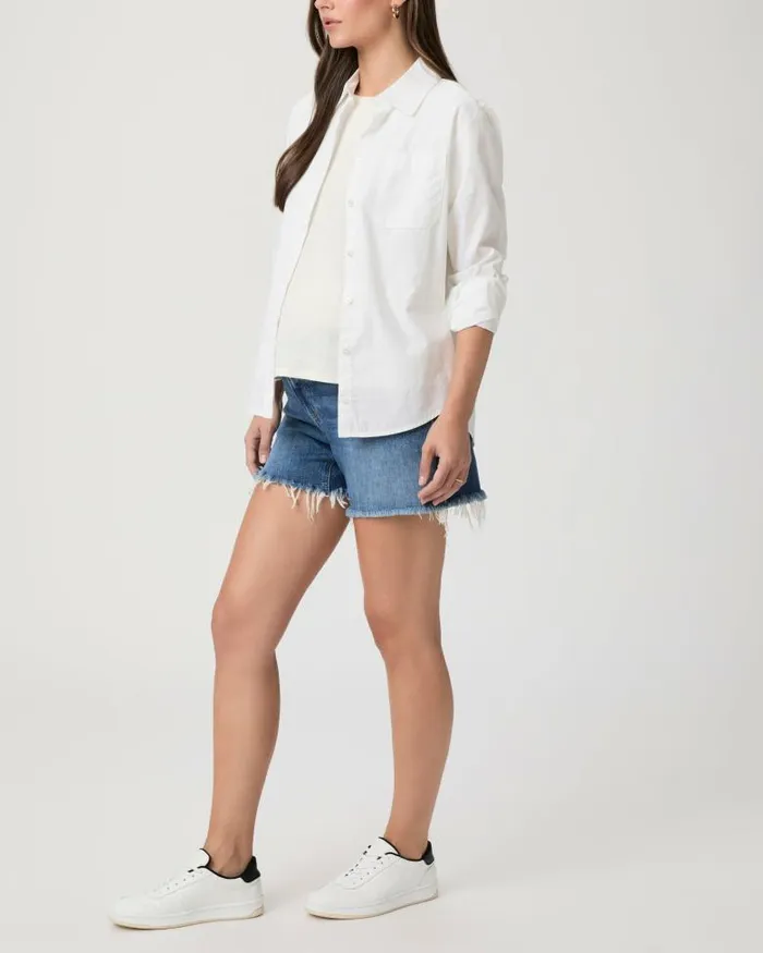 Shorts Women PAIGE Asher Short Maternity 8211 Chillin Destructed